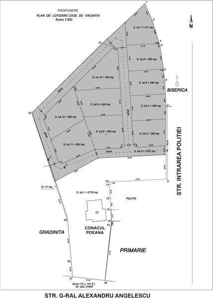 Poienarii Burchii, judetul Prahova, teren 6.200 mp, langa primarie
